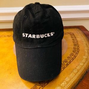 Starbucks Coffee Employee Black Cotton Baseball Strapback Cap Hat